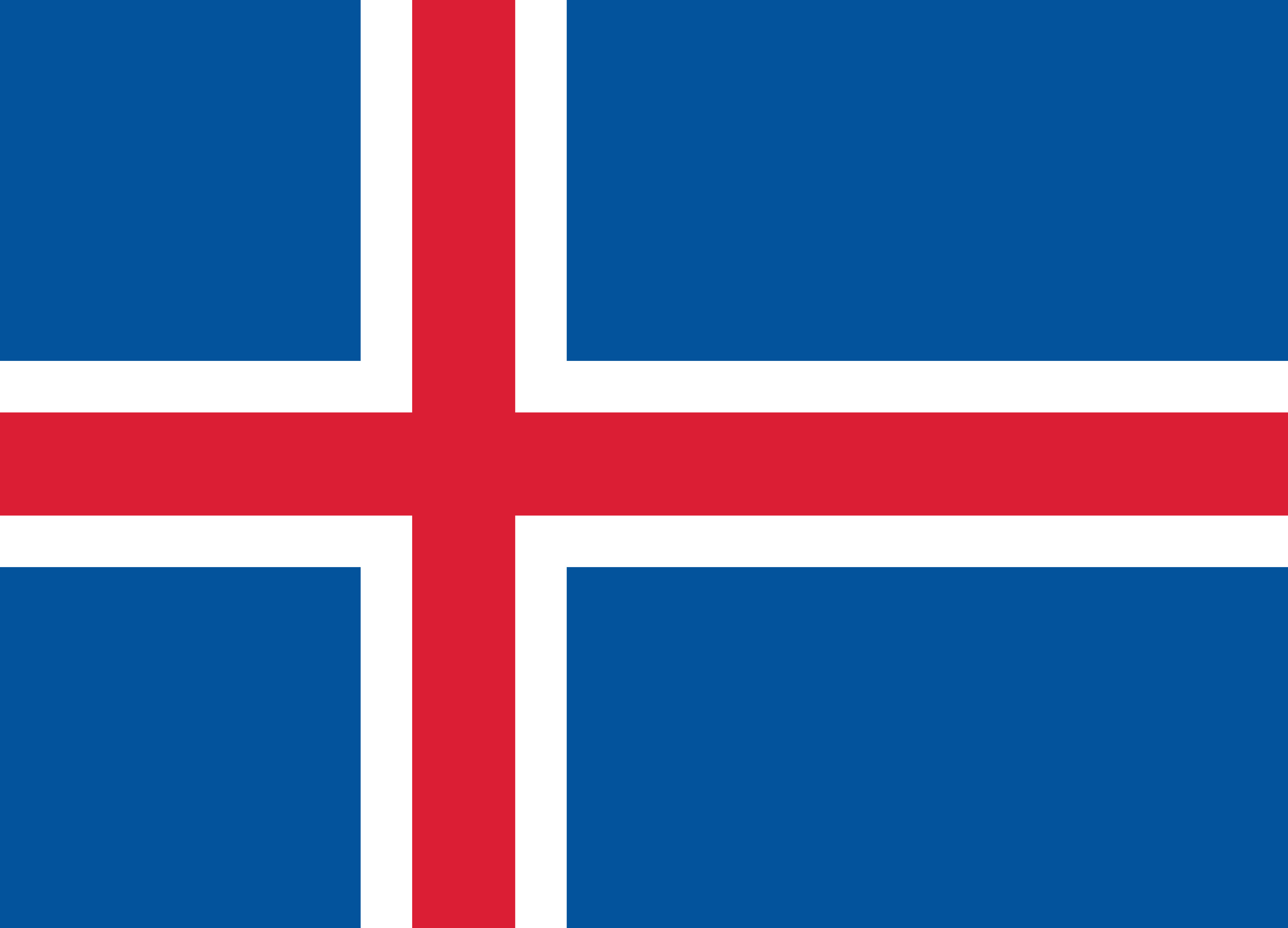 Iceland Flag Colours