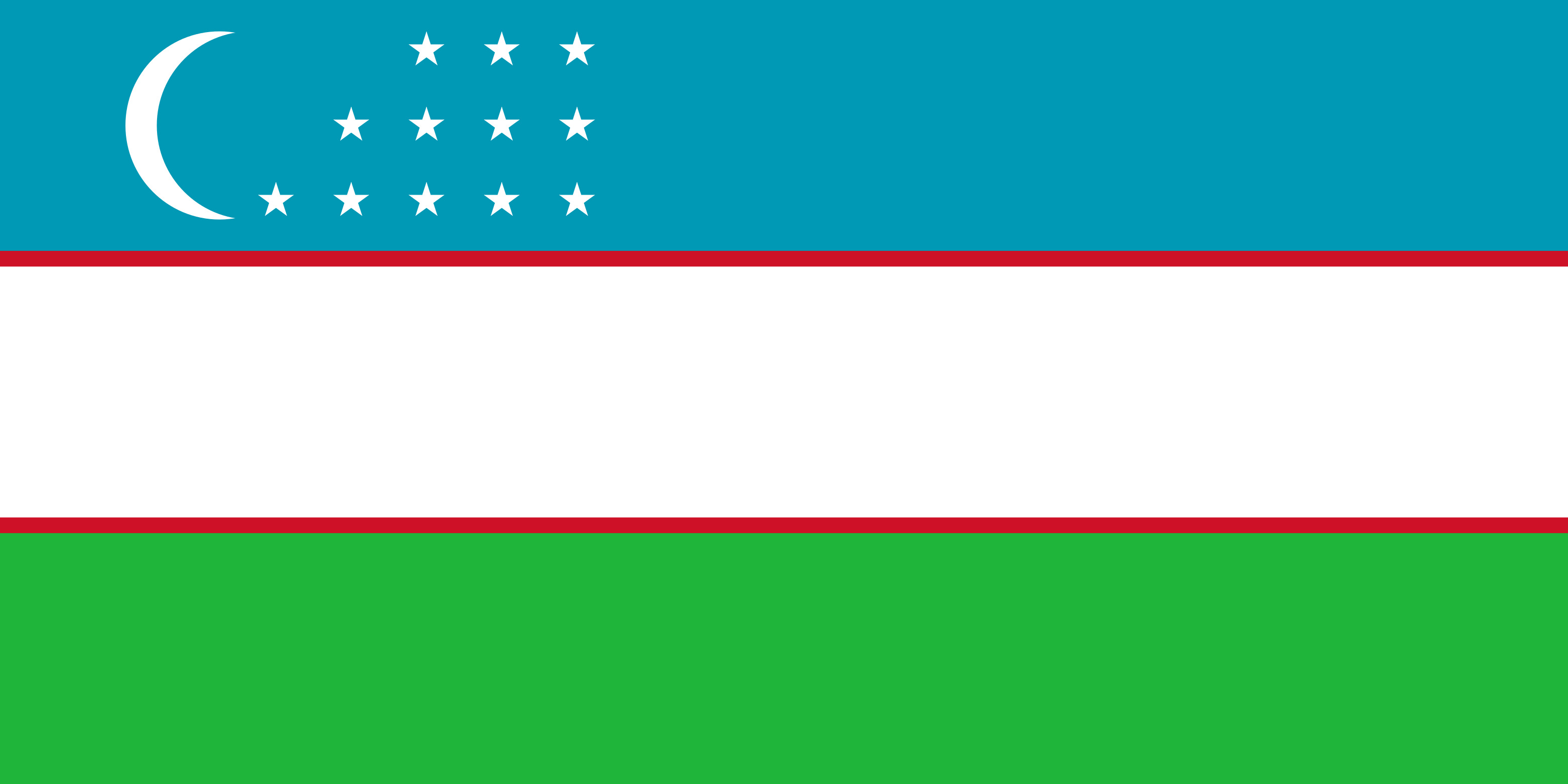 Uzbekistan Flag Colours