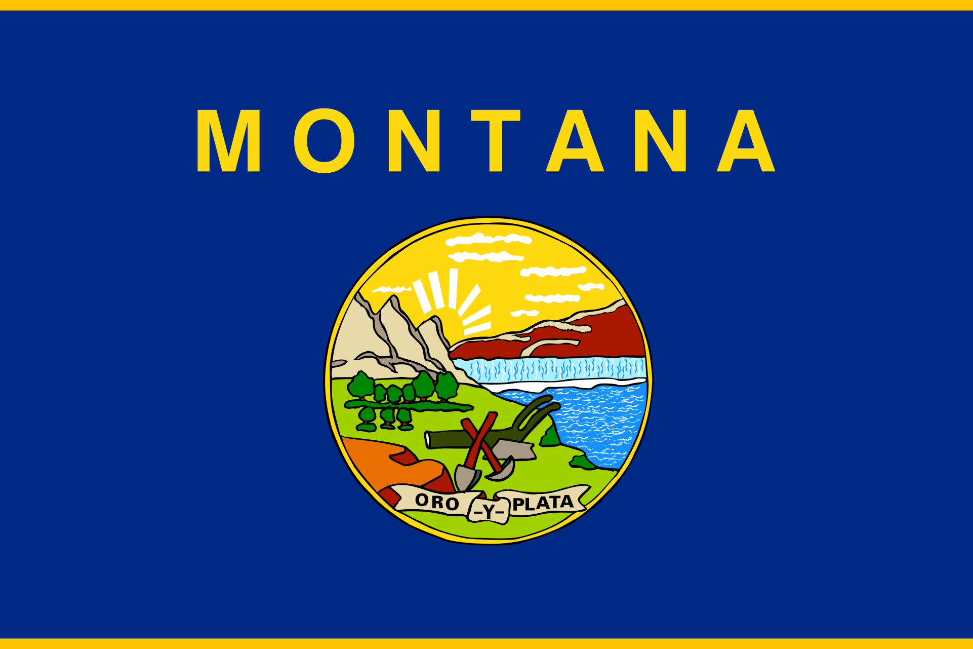 Free Montana Flag Images: AI, EPS, GIF, JPG, PDF, PNG, SVG and more!