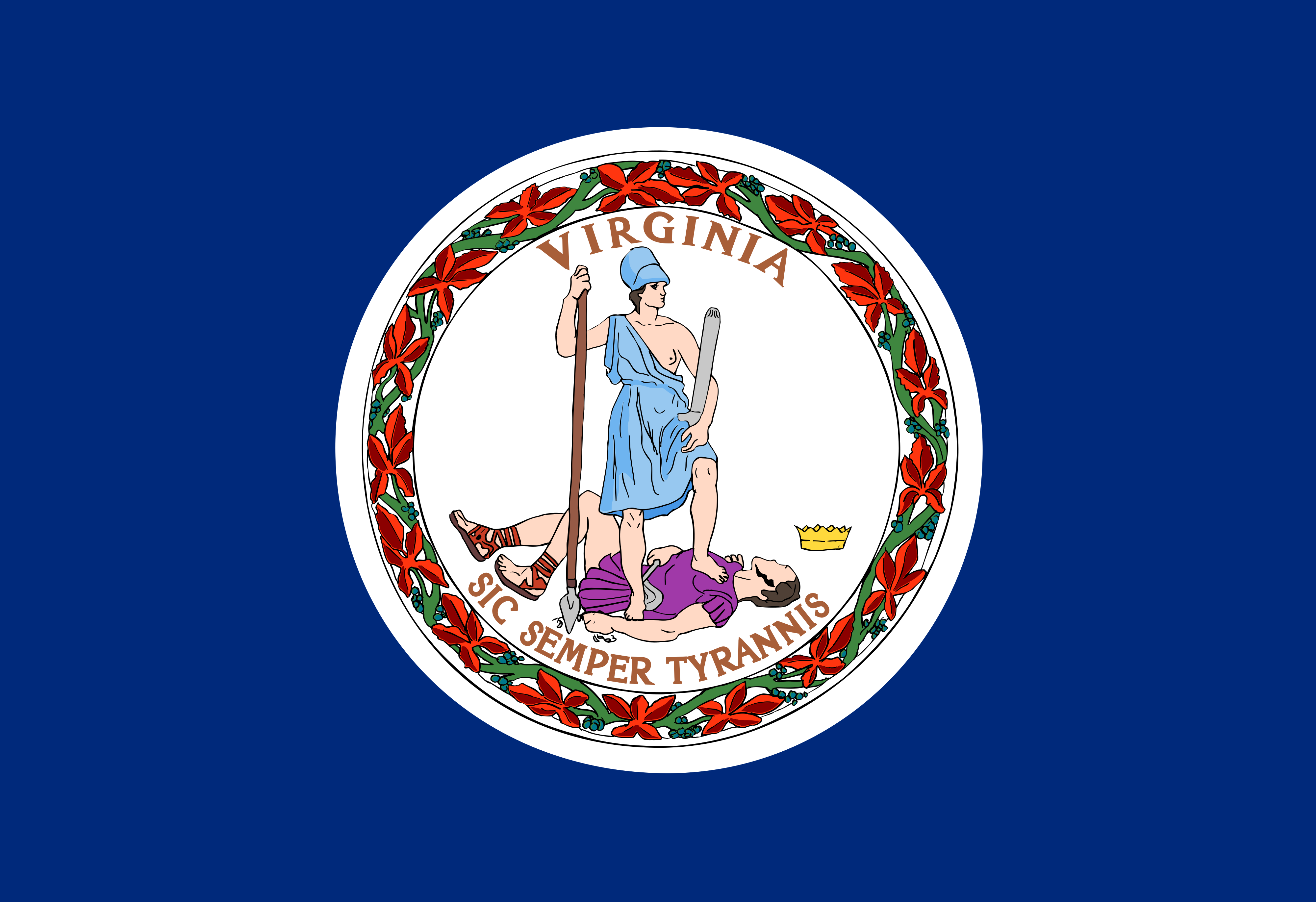Free Virginia Flag Images: AI, EPS, GIF, JPG, PDF, PNG, SVG and more!