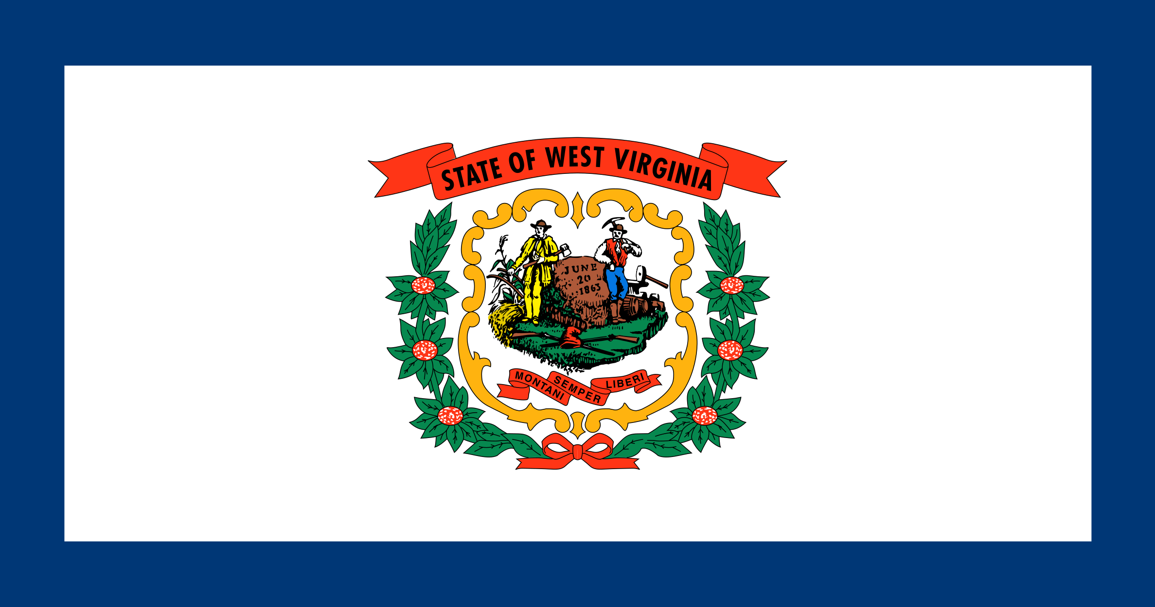 Free West Virginia Flag Images: AI, EPS, GIF, JPG, PDF, PNG, SVG and more!