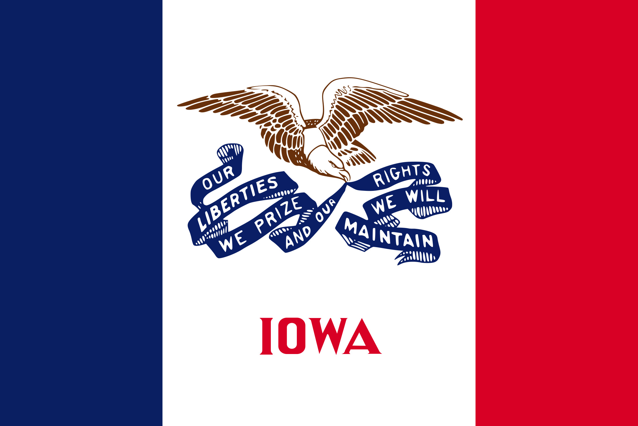 Iowa State Flag Colors