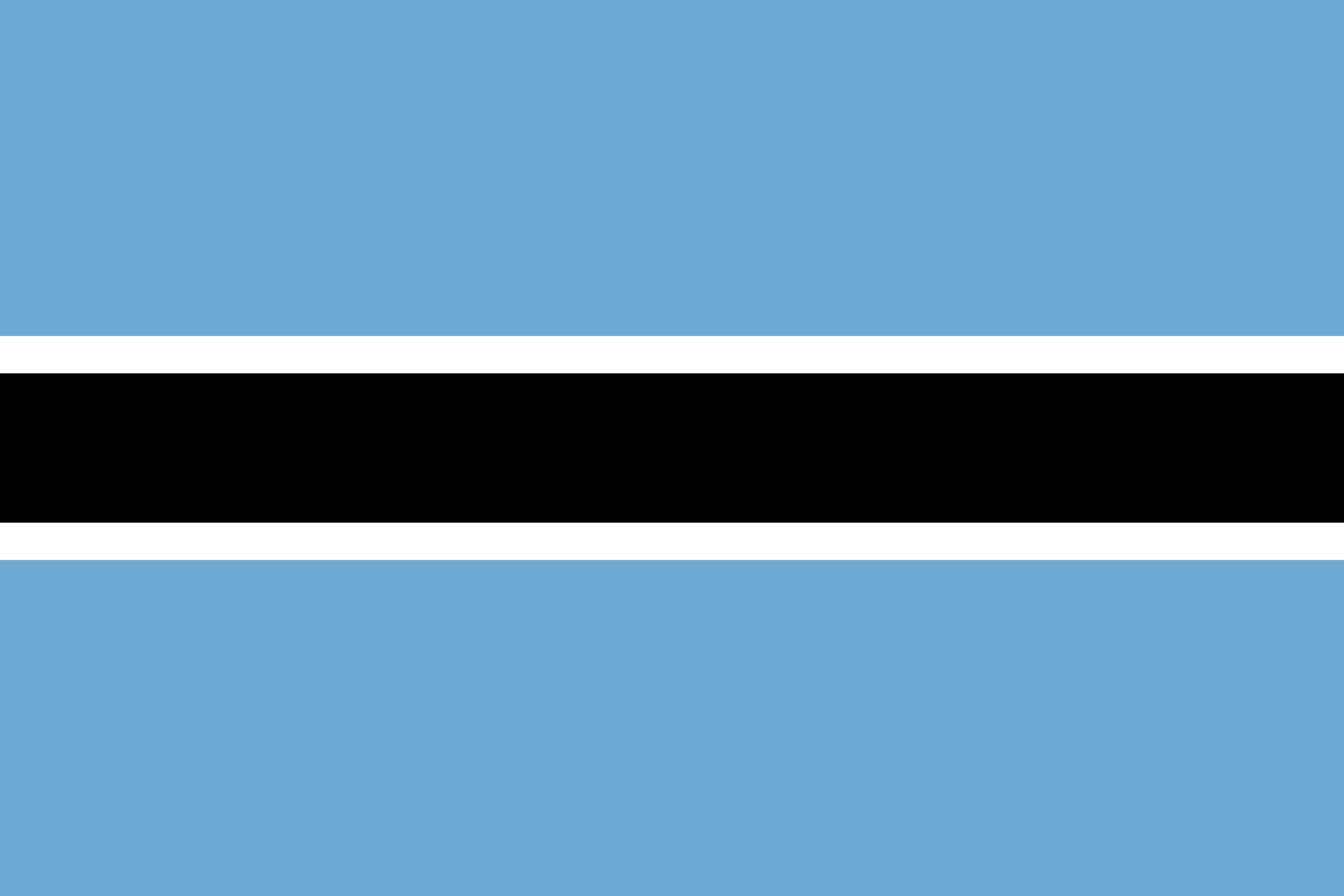 Botswana flag vector