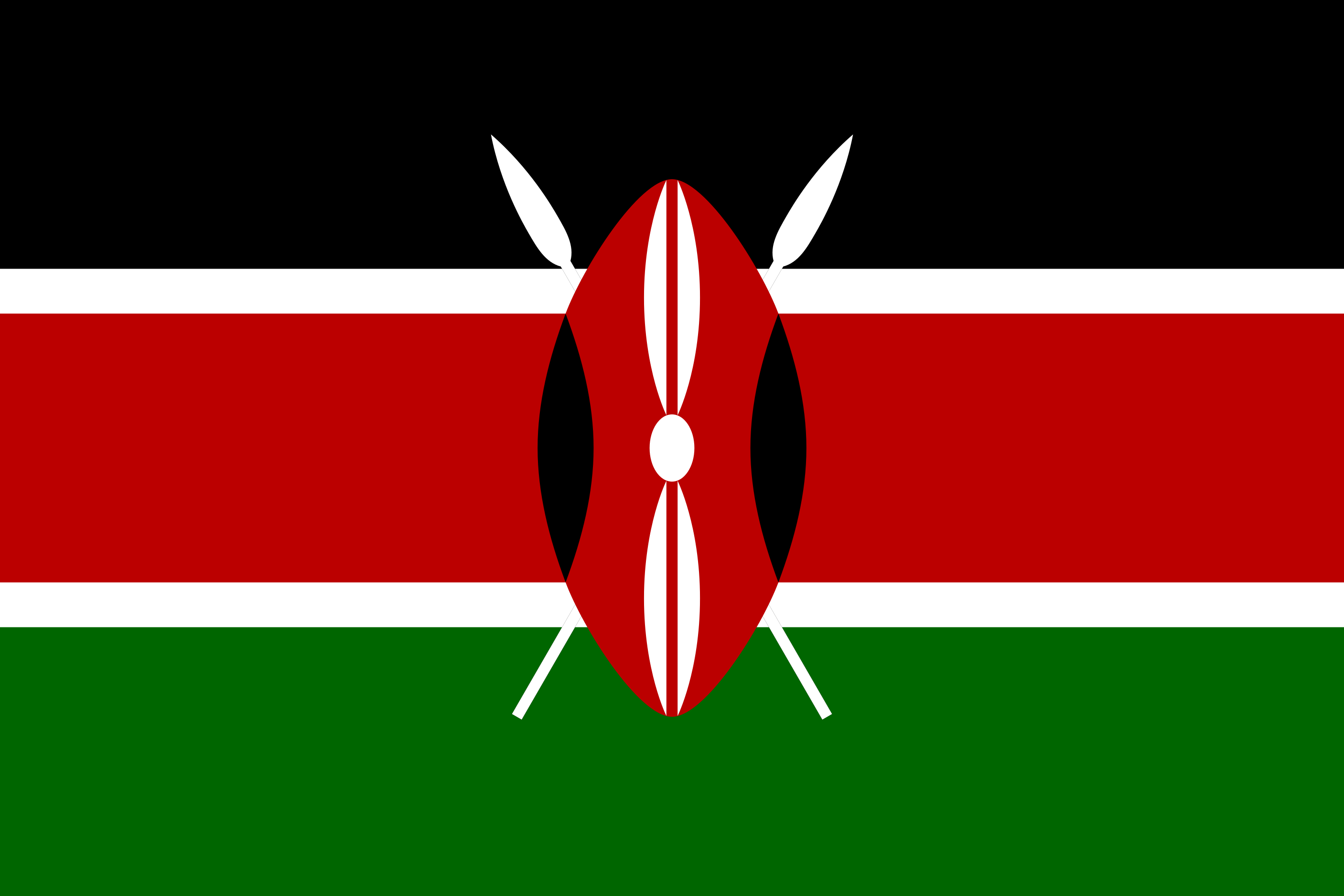 Kenya Flag vector