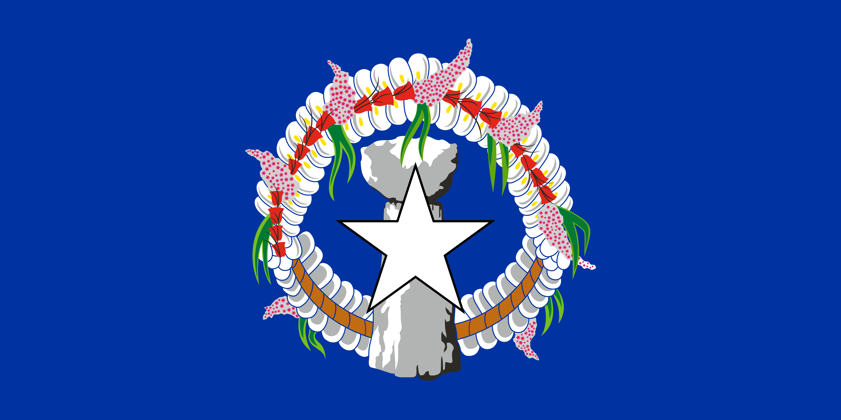 The Northern Mariana Islands Flag vector