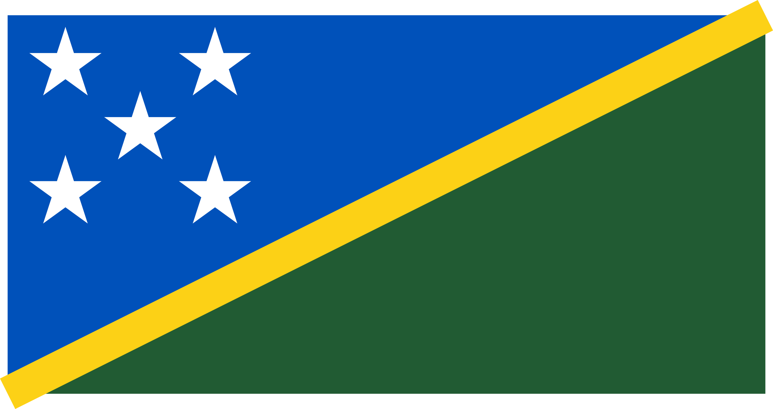 The Solomon Islands Flag vector