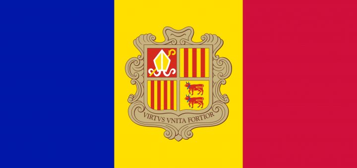 Andorra Flag Colours
