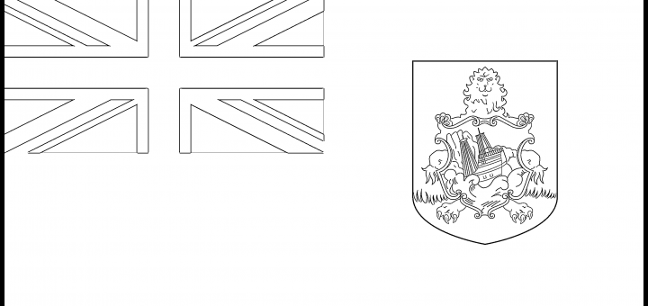 Bermuda Flag Colouring Page