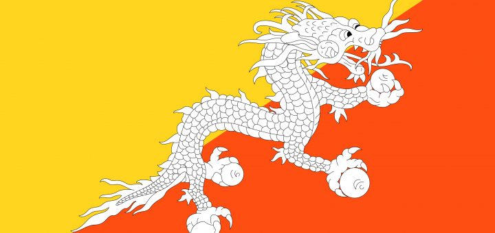 Bhutan Flag Colours