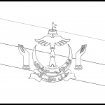 Brunei Flag Colouring Page