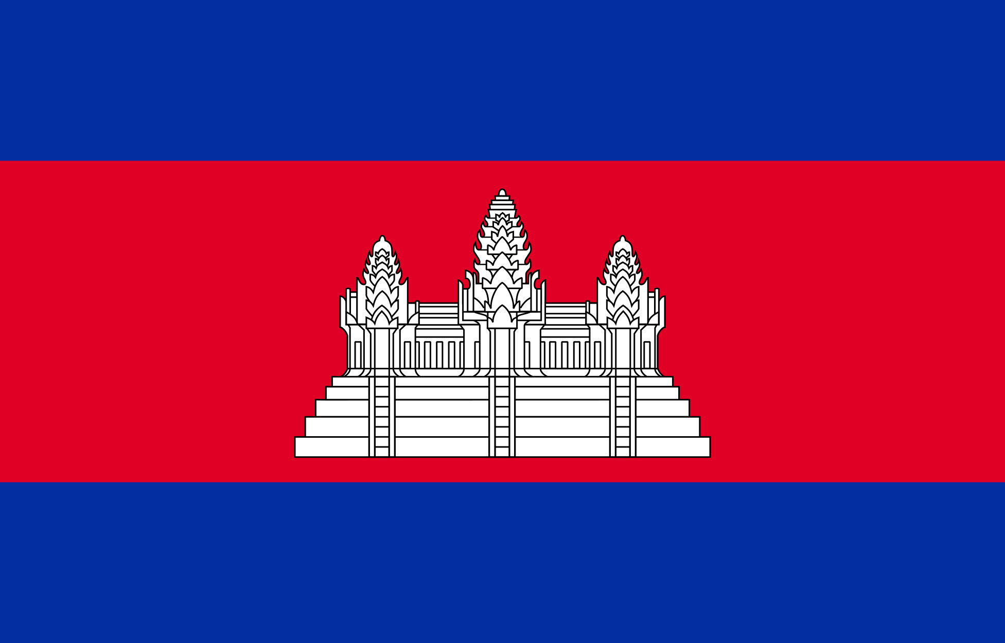 Cambodia Flag Colours
