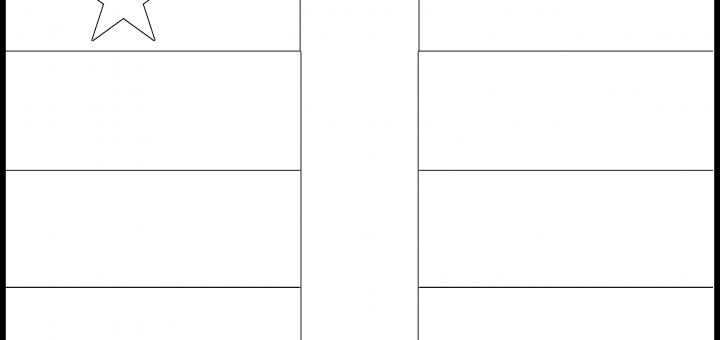 Central African Republic Flag Colouring Page