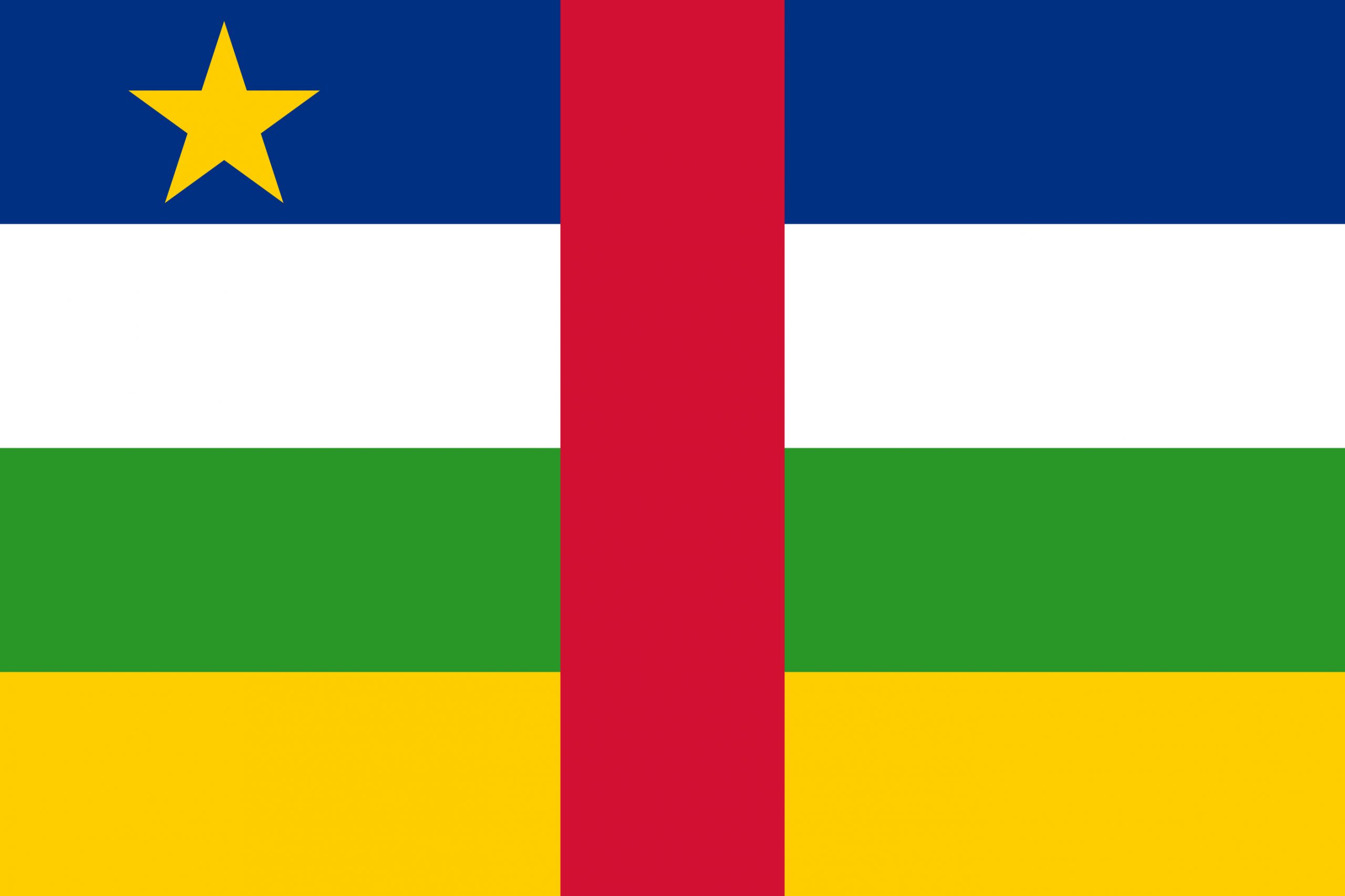 Central African Republic Flag Colours