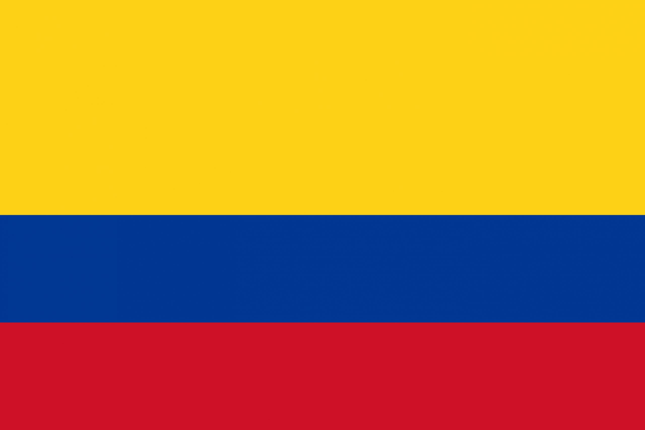 Colombia Flag Colours