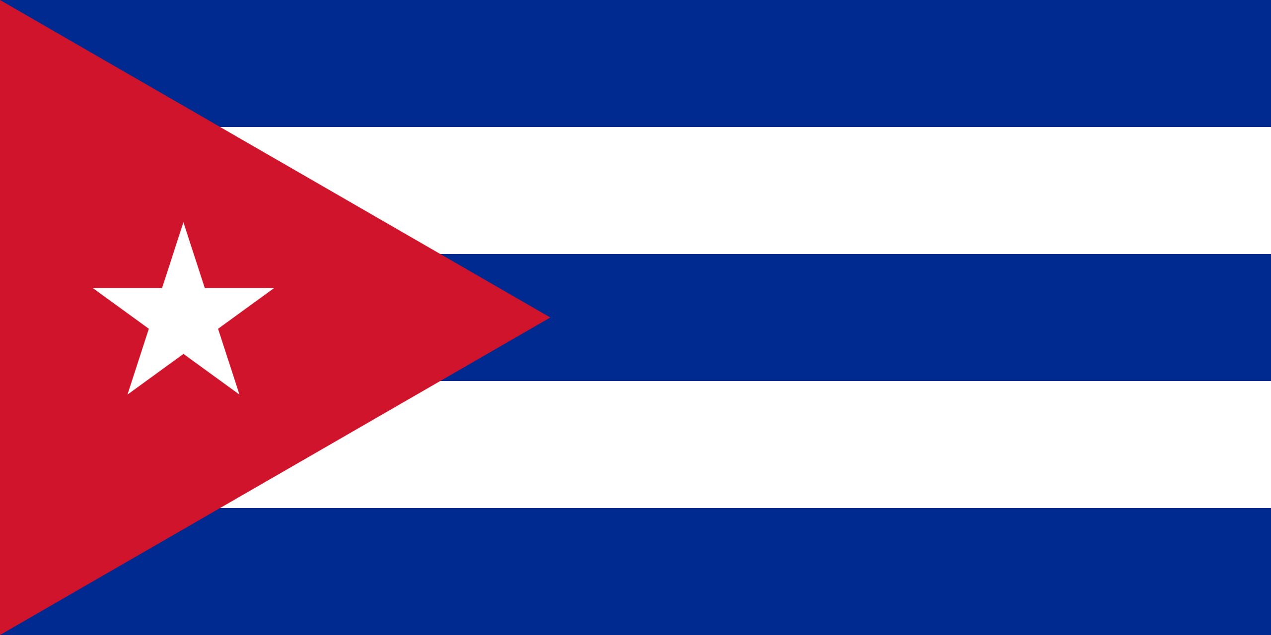 Cuba Flag Colours