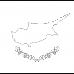 Cyprus Flag Colouring Page