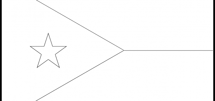 Djibouti Flag Colouring Page