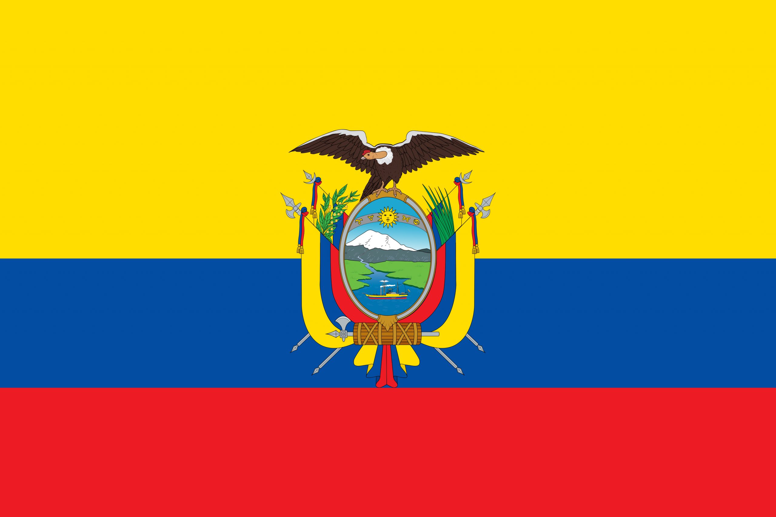 Ecuador Flag Colours