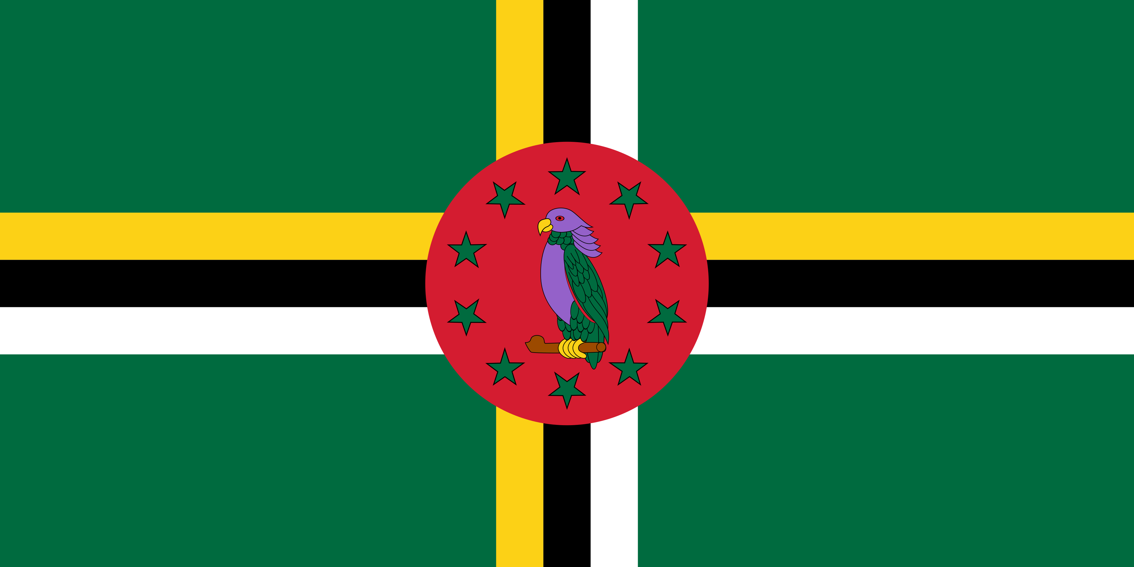 Dominica Flag Vector - Free Download