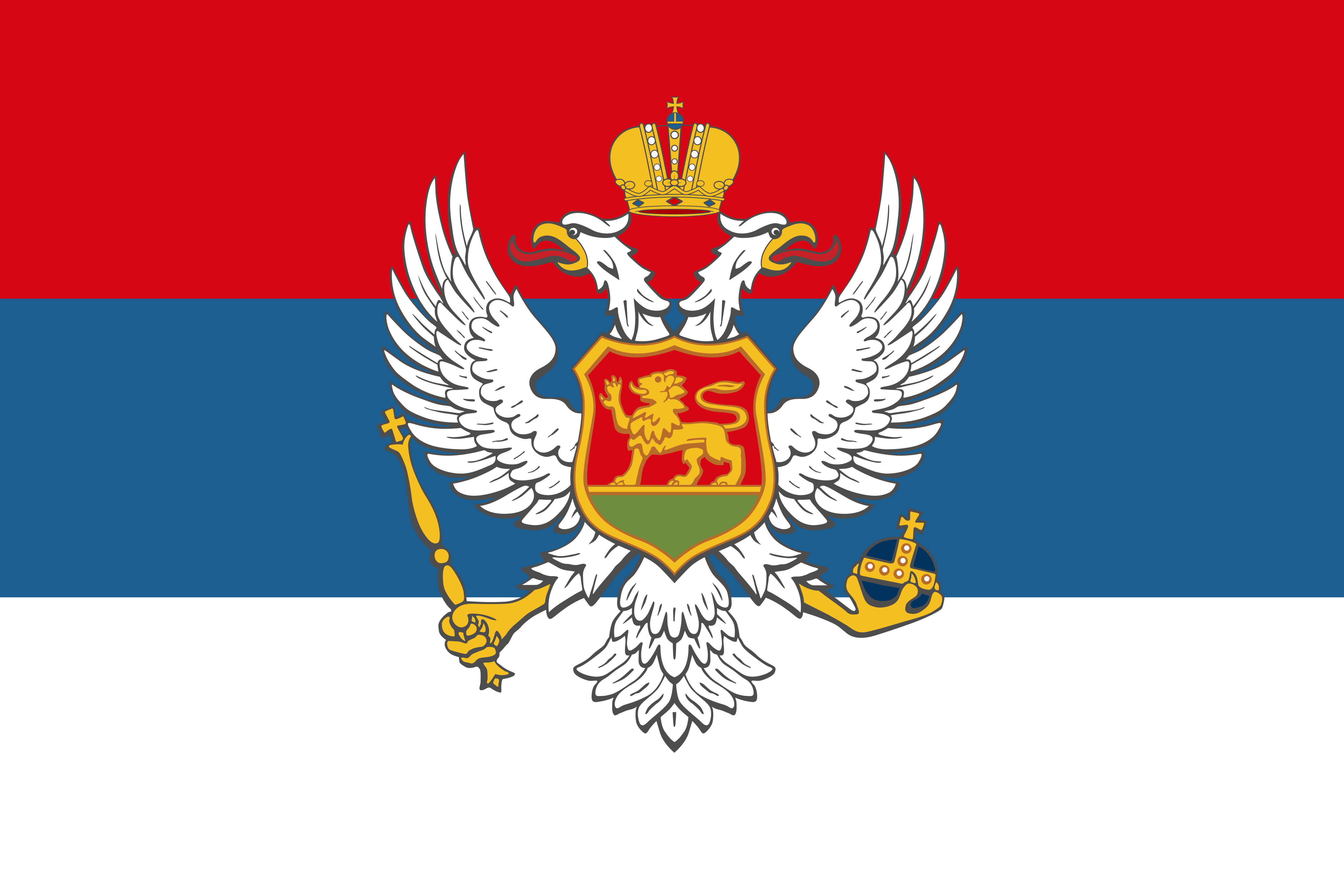 Flag of Montenegro 1905–1918