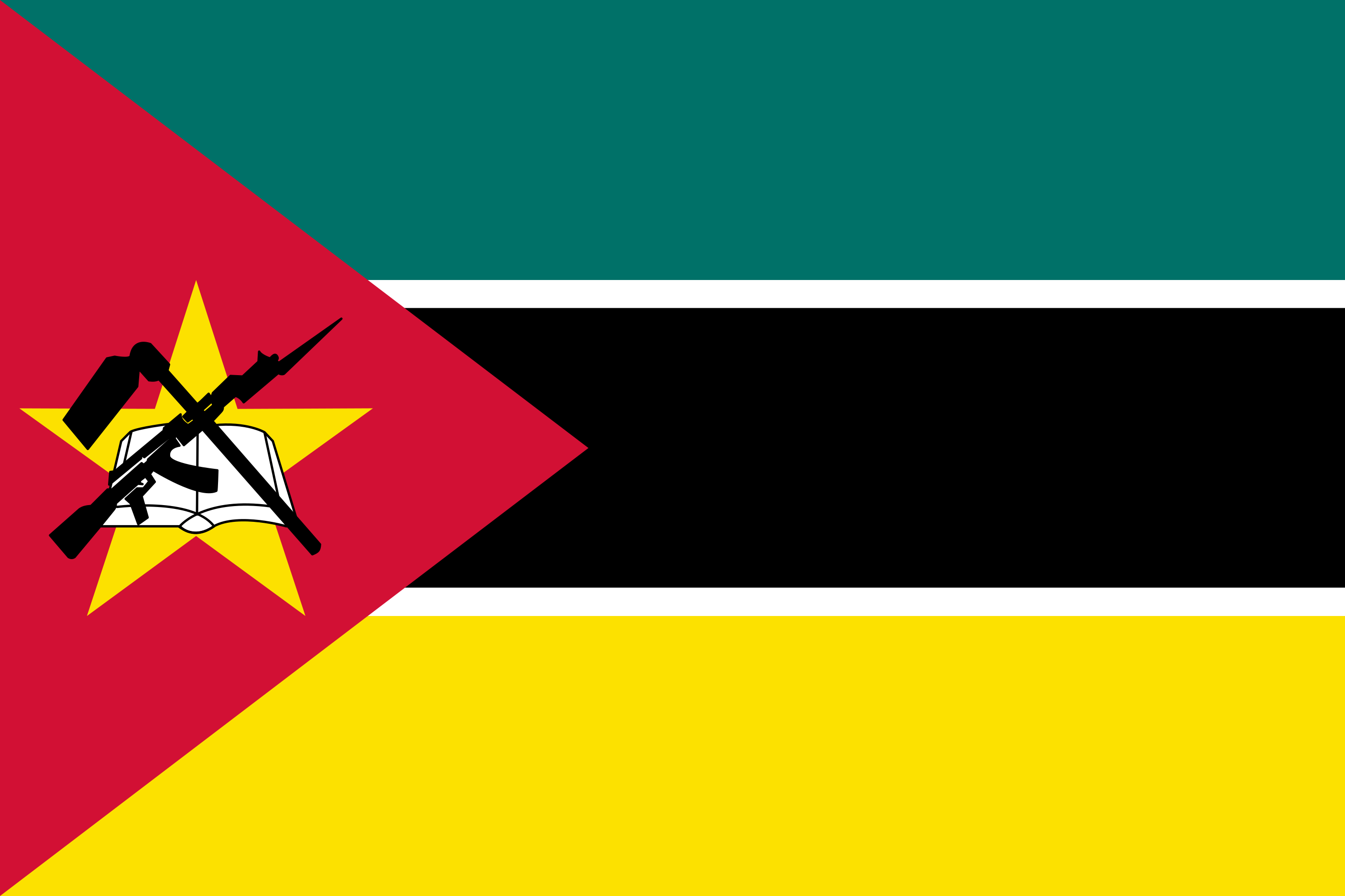 Mozambique Flag Vector - Free Download