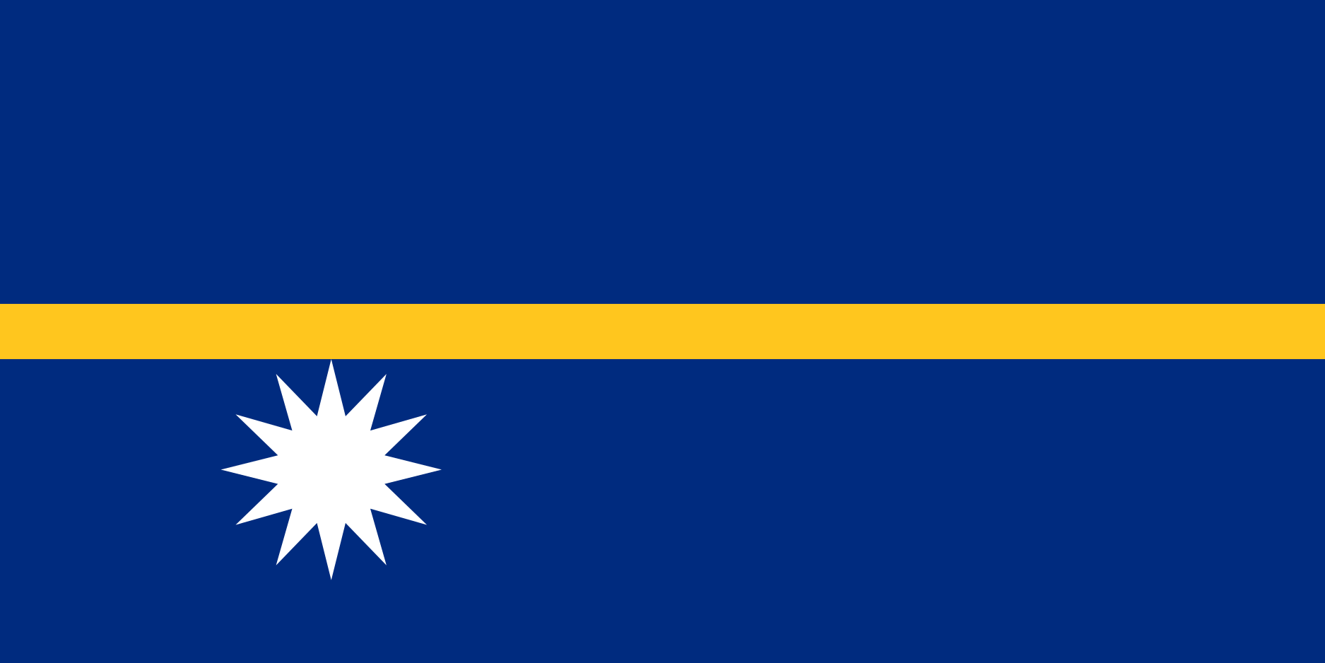 Nauru Flag Vector - Free Download