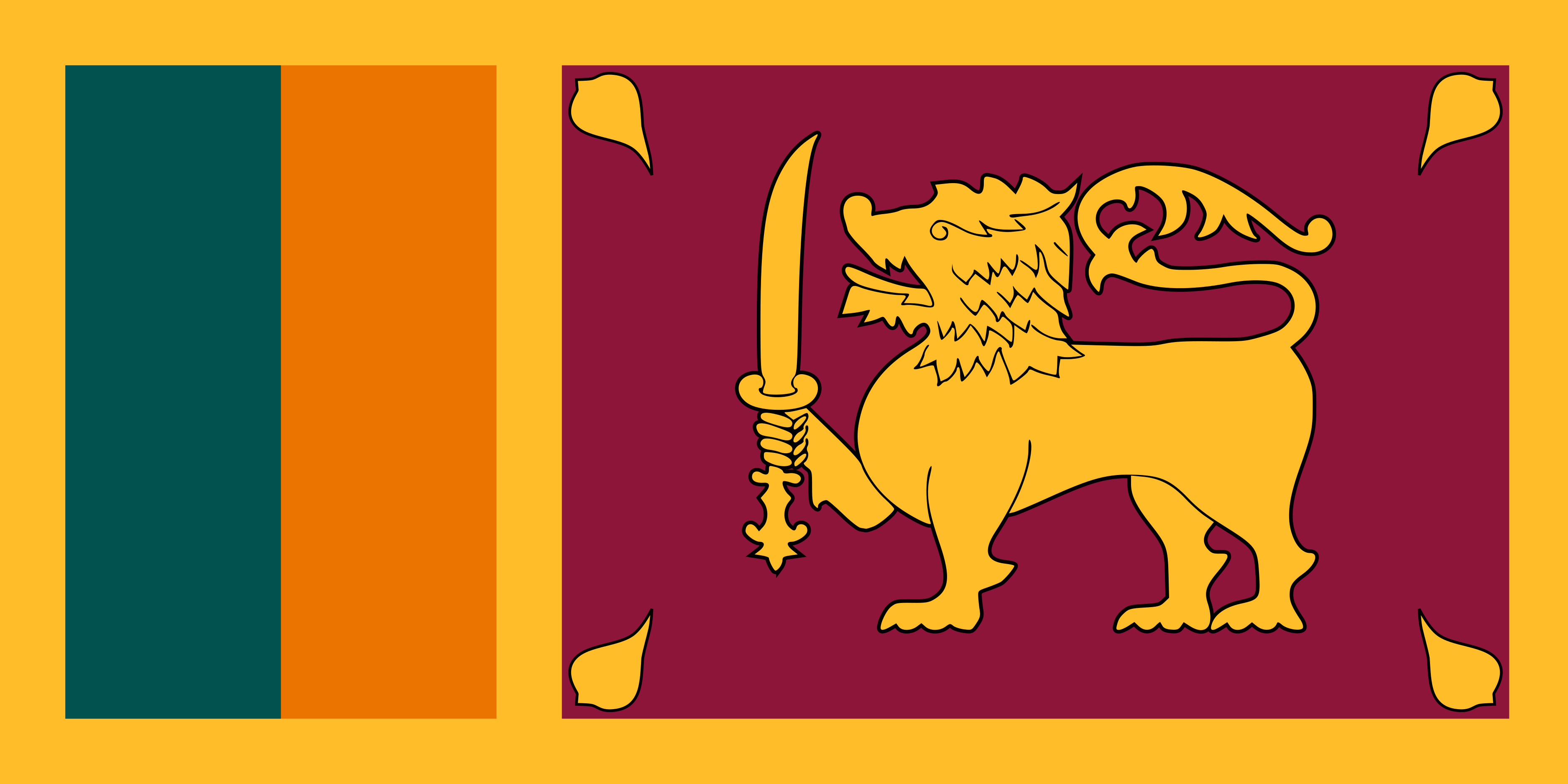 Sri Lanka Flag Vector - Free Download