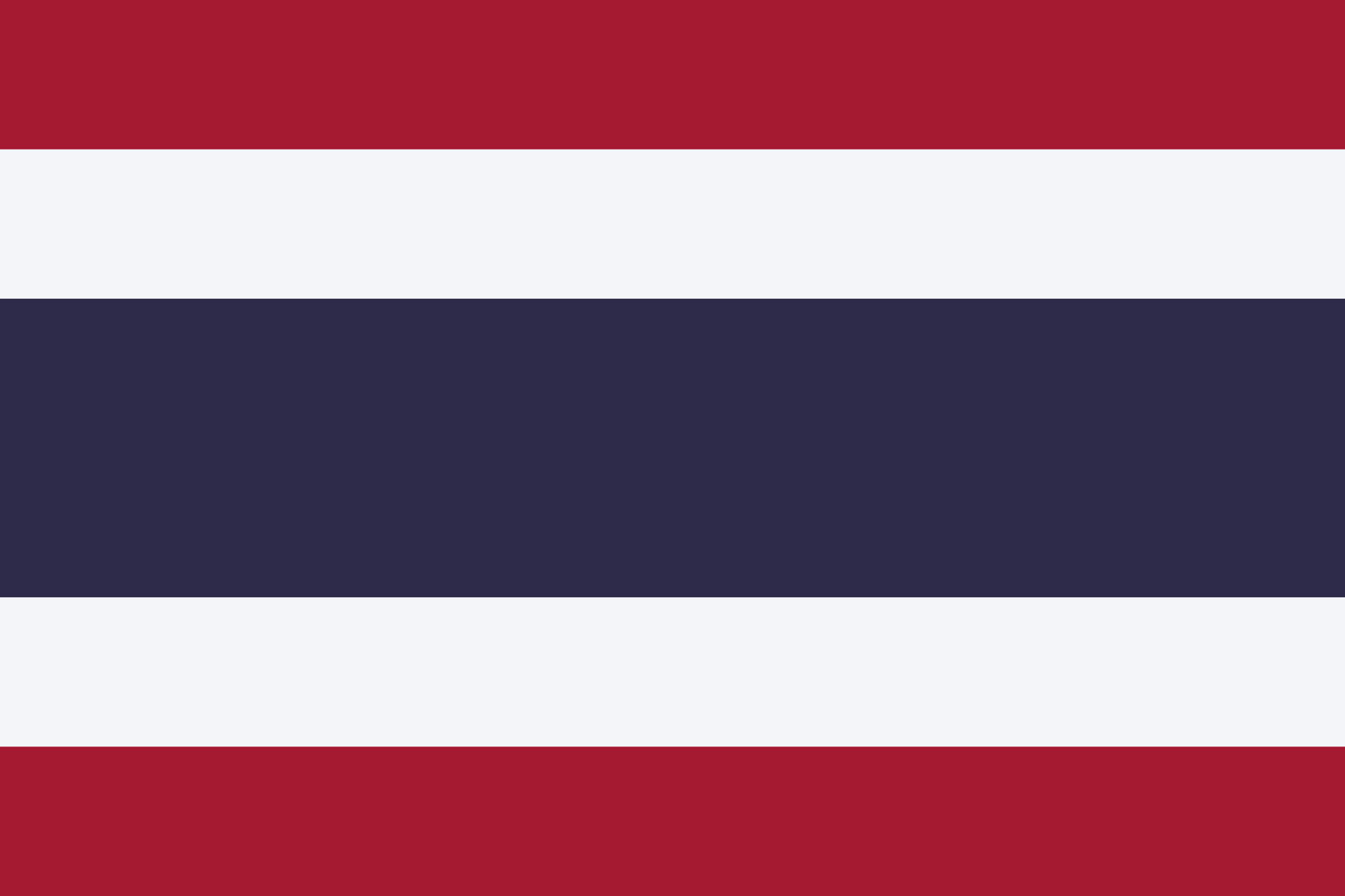 Thailand Flag Colours
