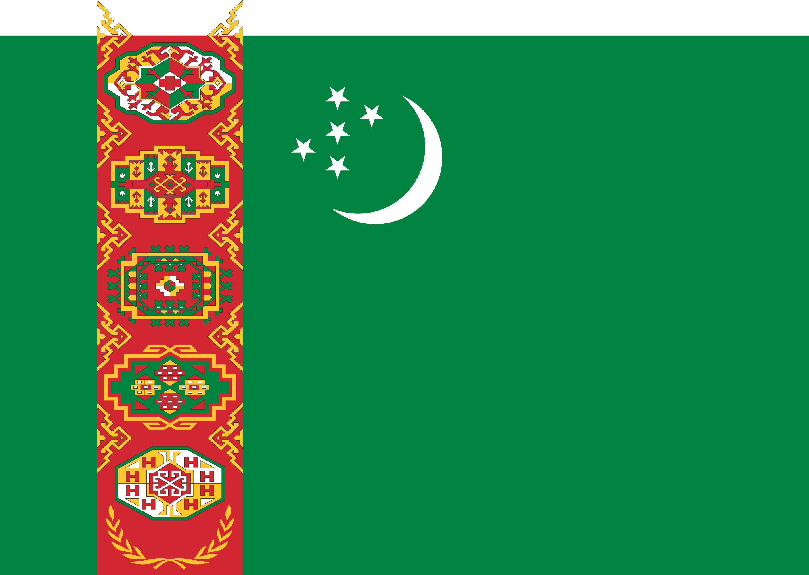 Turkmenistan Flag Image - Free Download