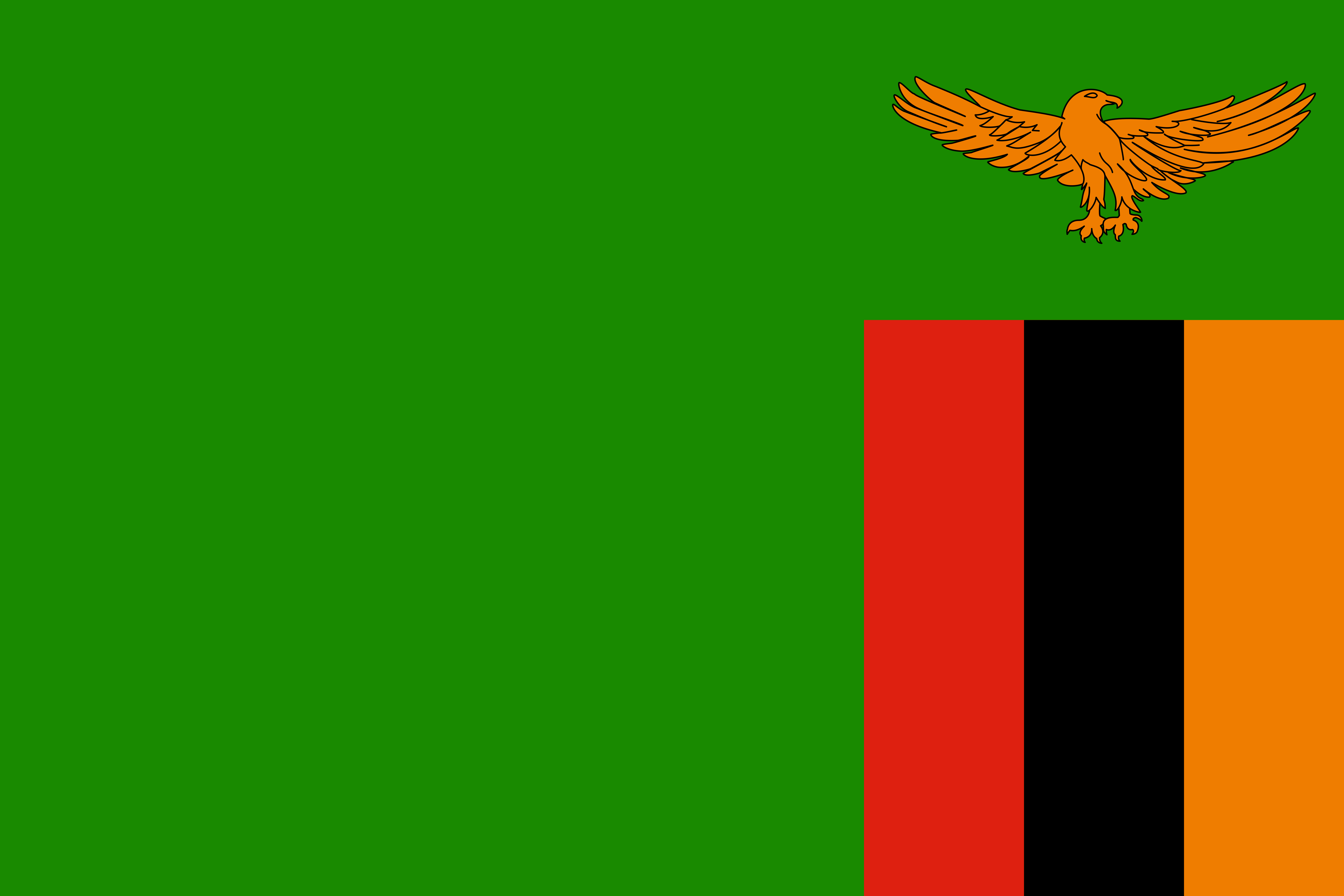 Zambia Flag Vector - Free Download