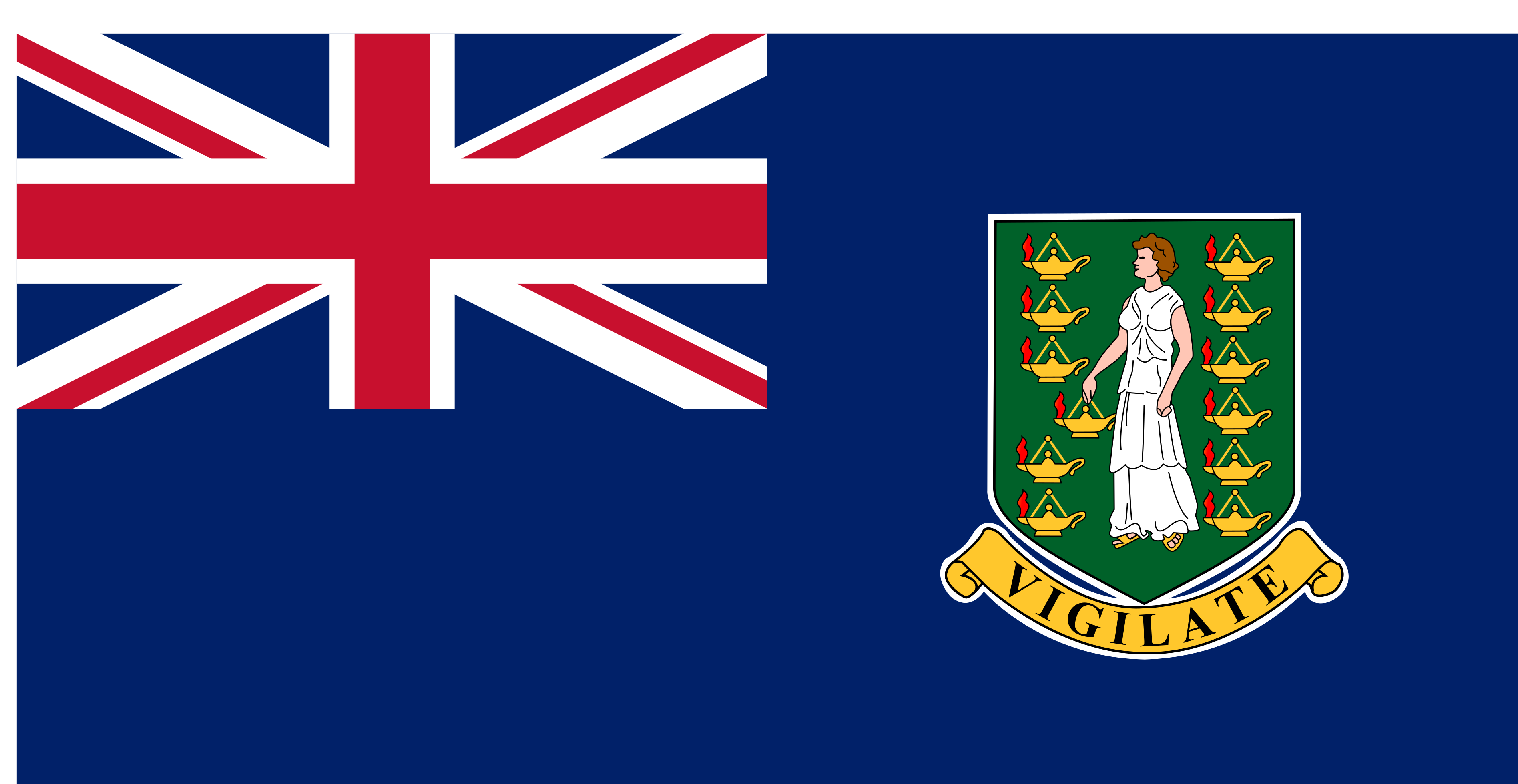 The British Virgin Islands Flag Vector - Free Download
