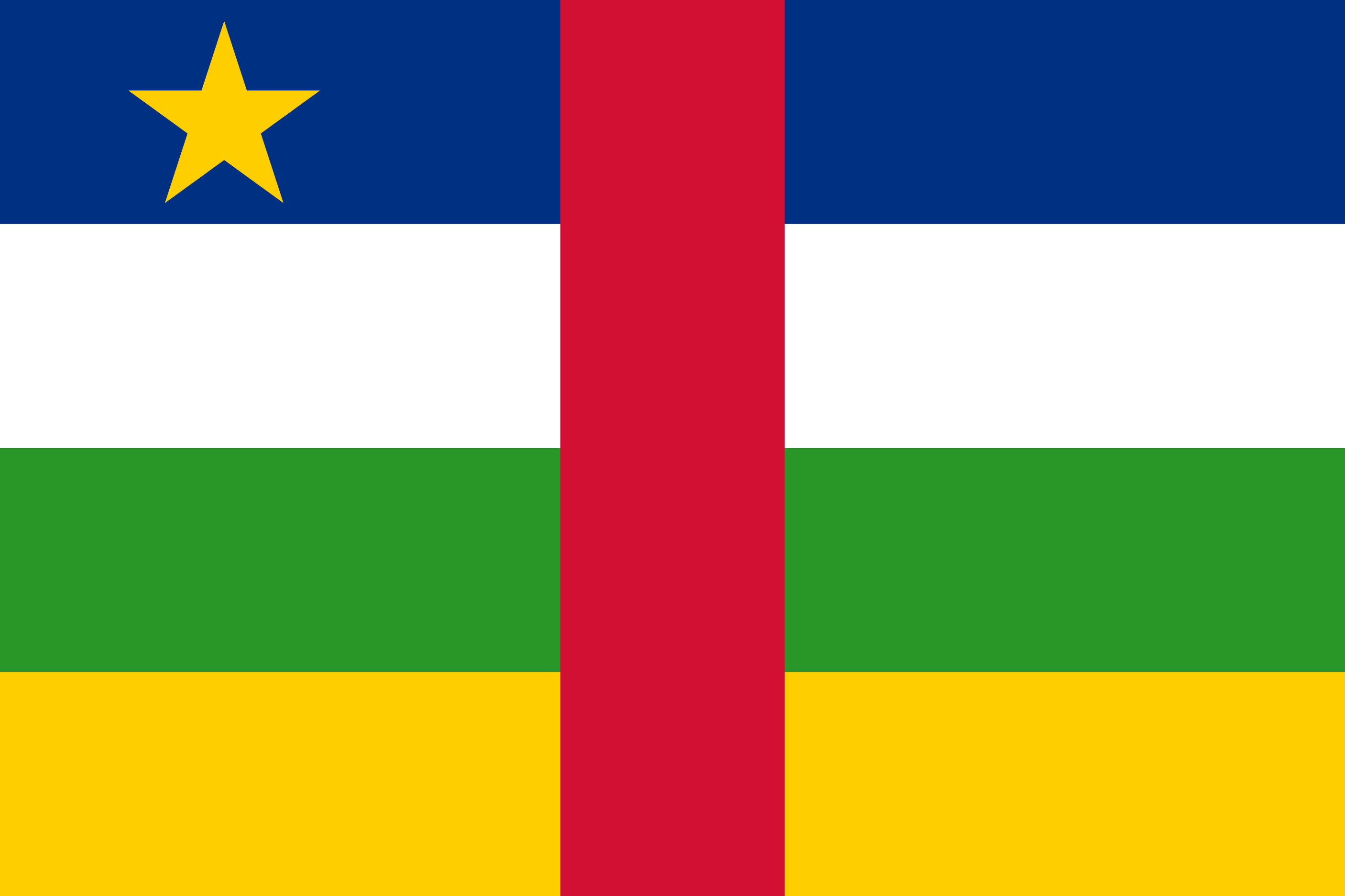 The Central African Republic Flag Vector - Free Download