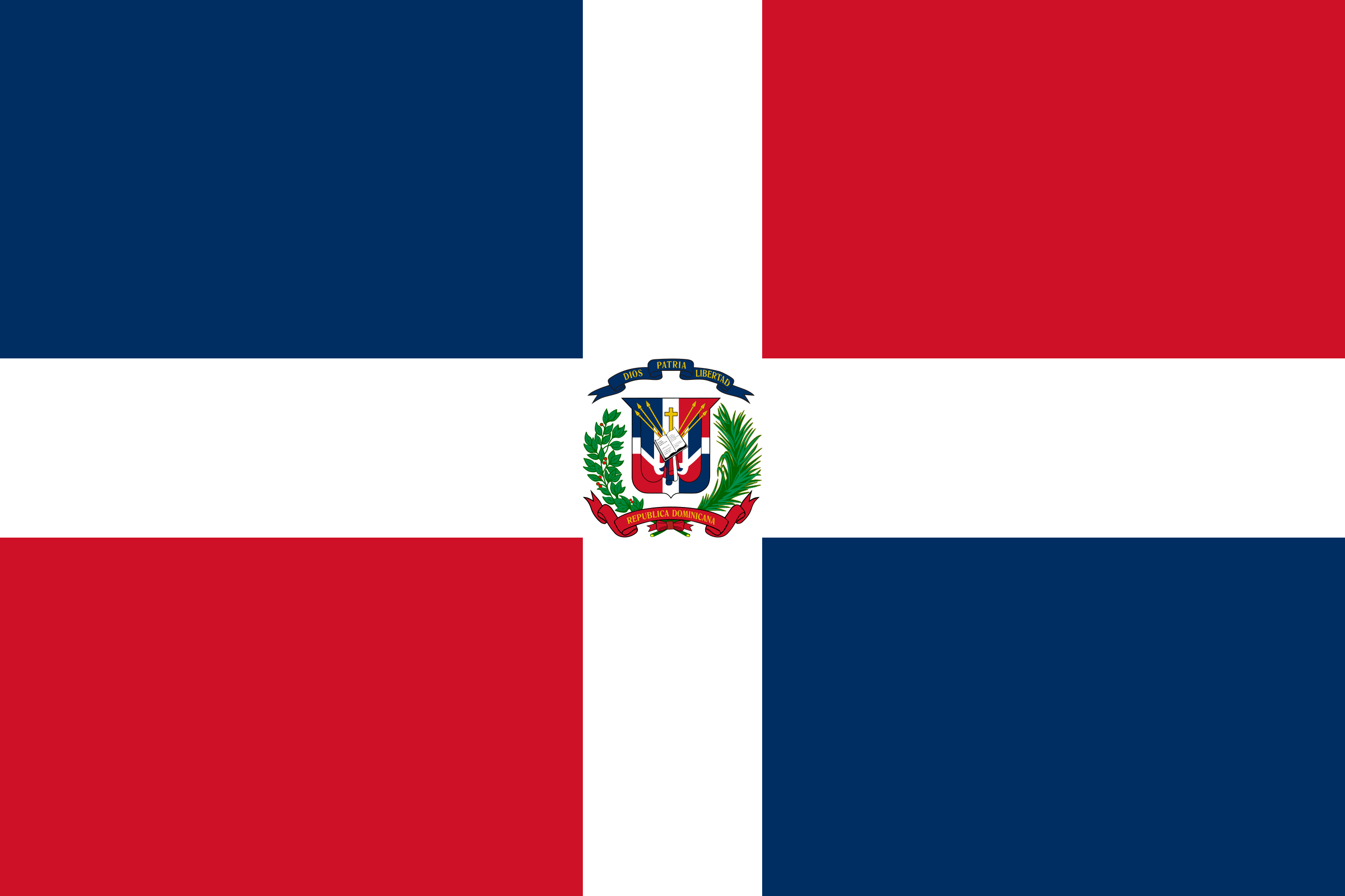 The Dominican Republic Flag Vector - Free Download