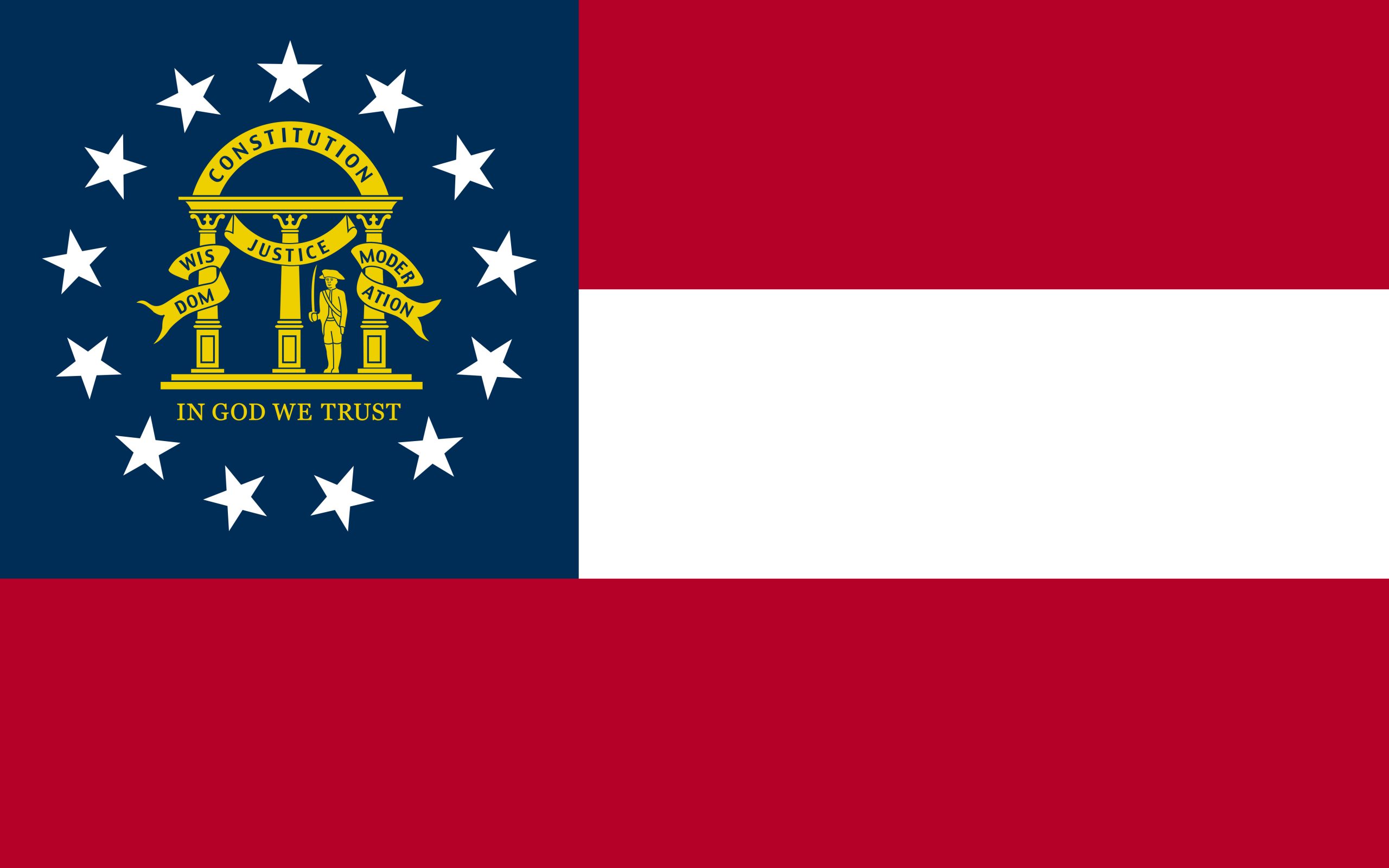 Georgia State Flag Colors – HTML HEX, RGB, HSL, CMYK, HWB and NCOL