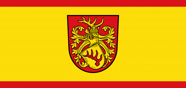 Hissflagge der Stadt Forst Lausitz