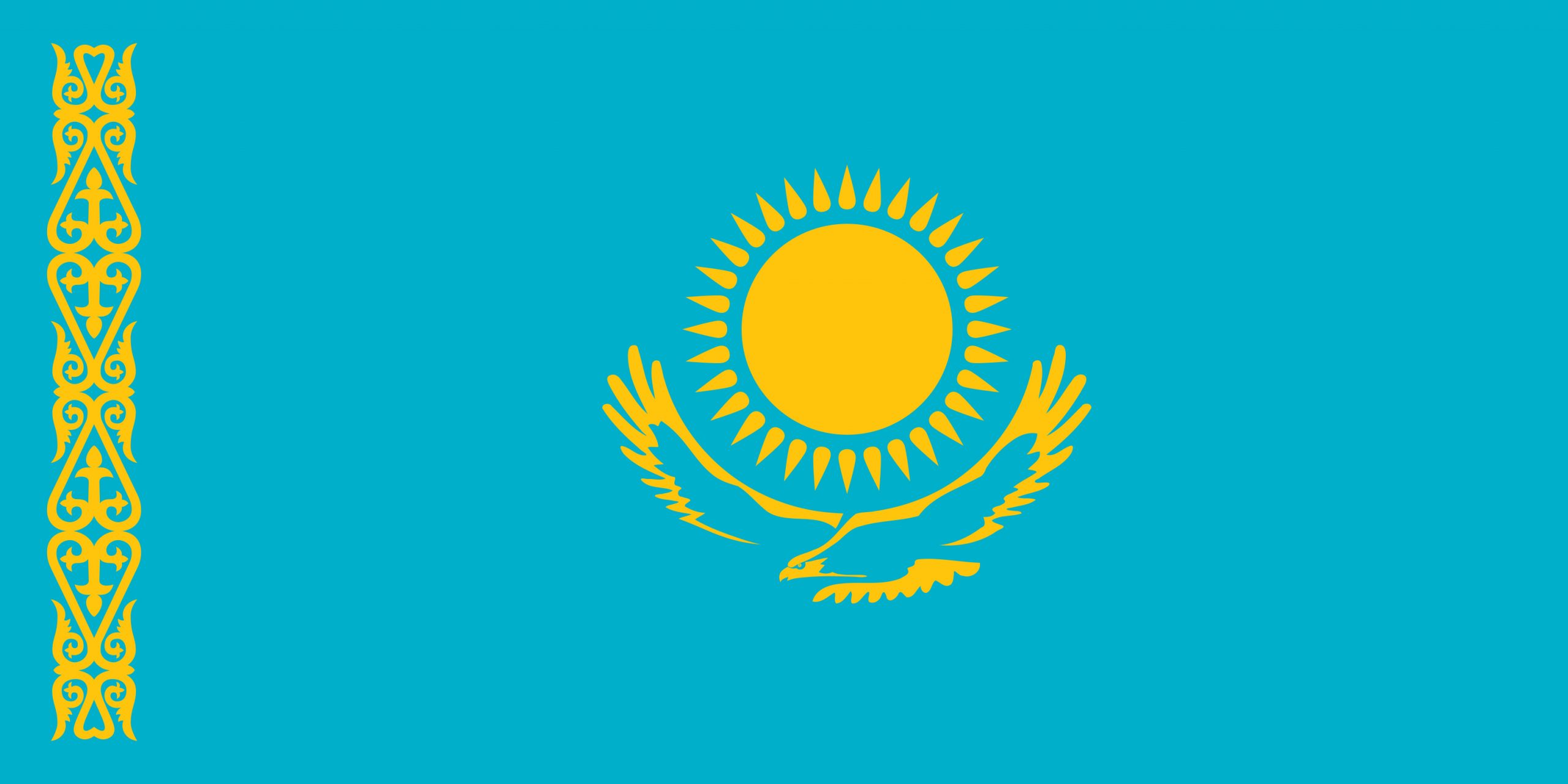 Kazakhstan Flag Colours