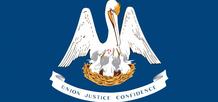 Louisiana State Flag Colors
