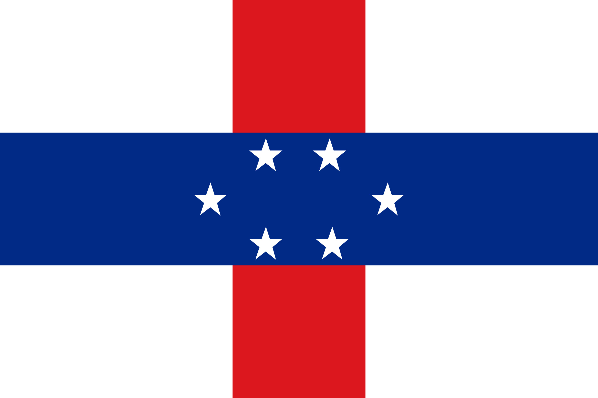 Netherlands Antilles Flag Colours