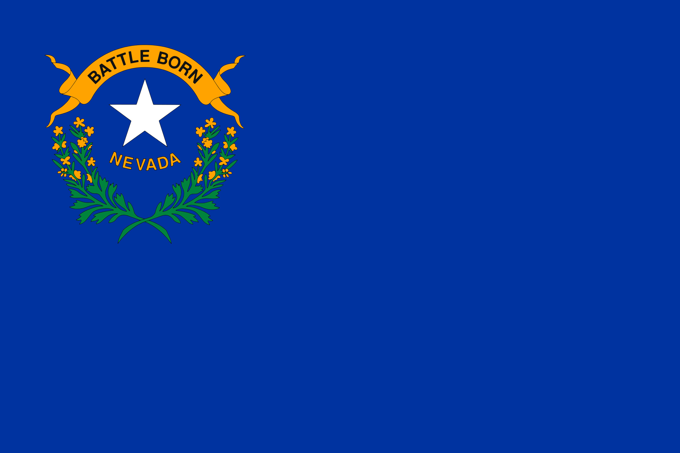 Nevada State Flag Colors – HTML HEX, RGB, HSL, CMYK, HWB and NCOL