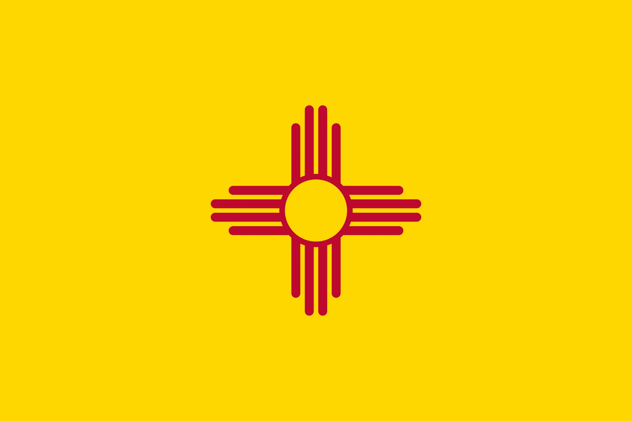 New Mexico State Flag Colors - HTML HEX, RGB, HSL, CMYK, HWB and NCOL