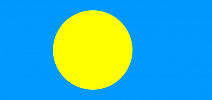 Palau Flag Colours