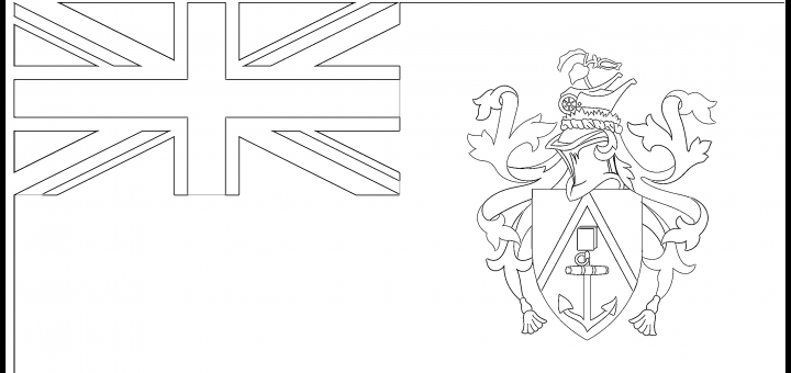 Pitcairn Islands Flag Colouring Page