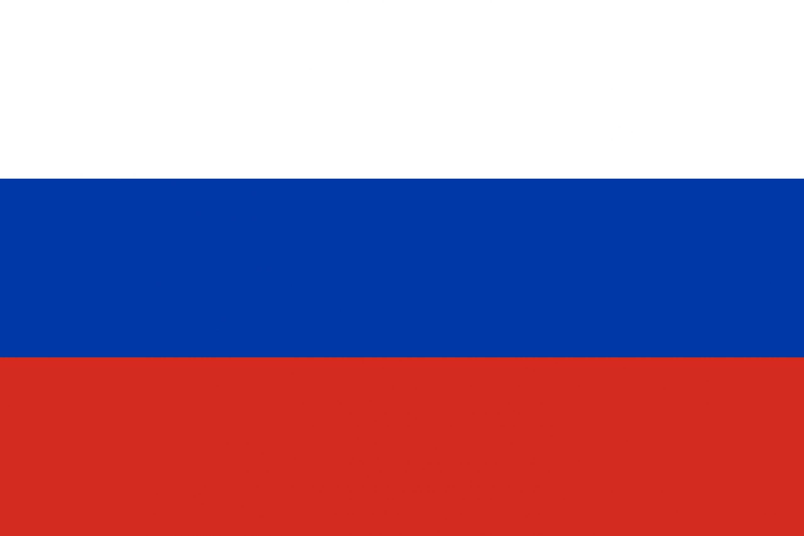 Russia Flag Colours