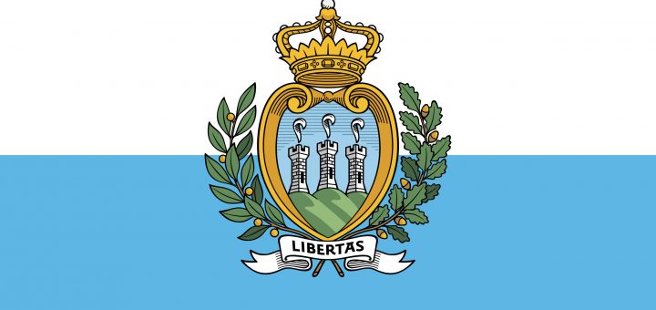 San Marino Flag Colours