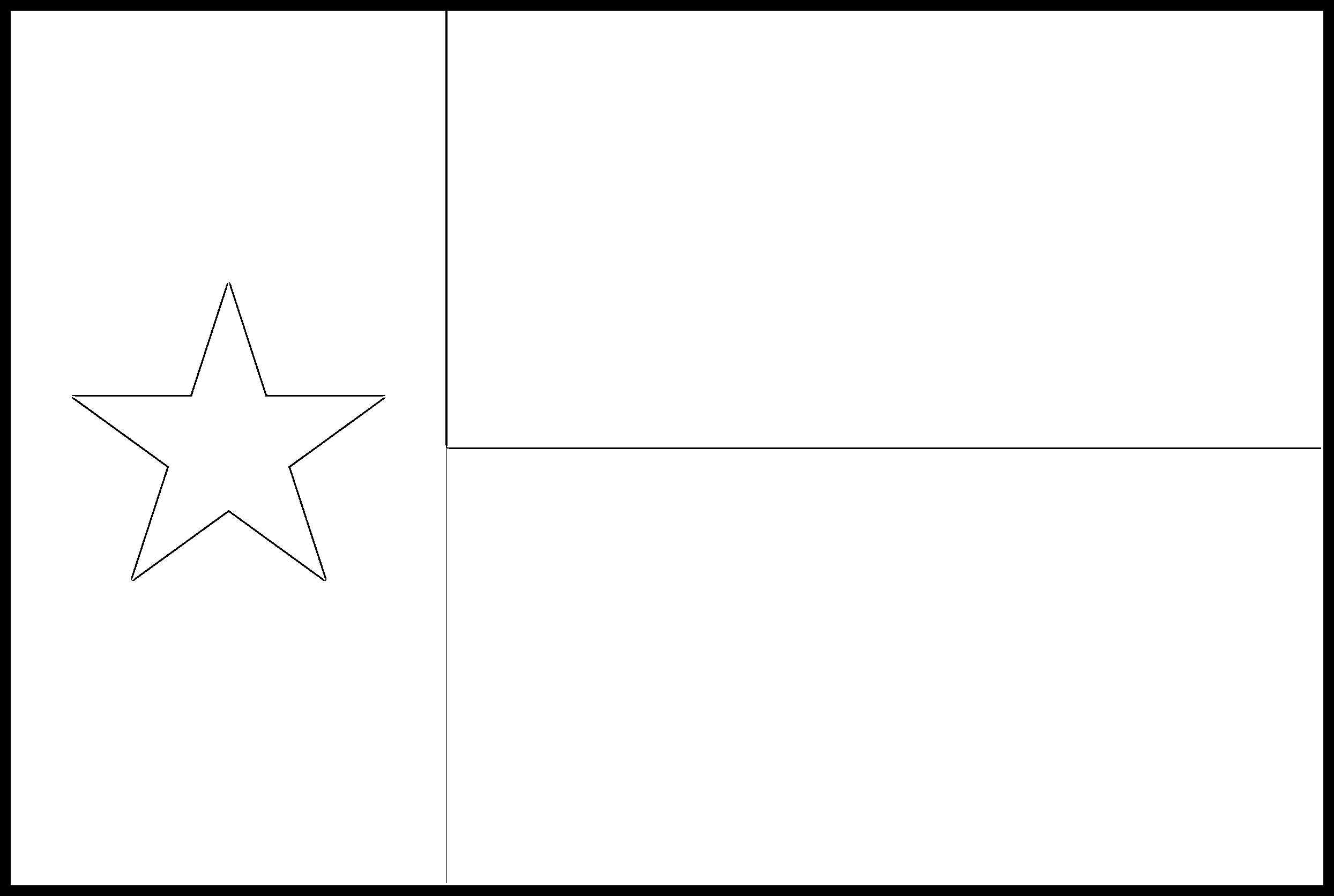 Texas Flag Coloring Page – State Flag Drawing