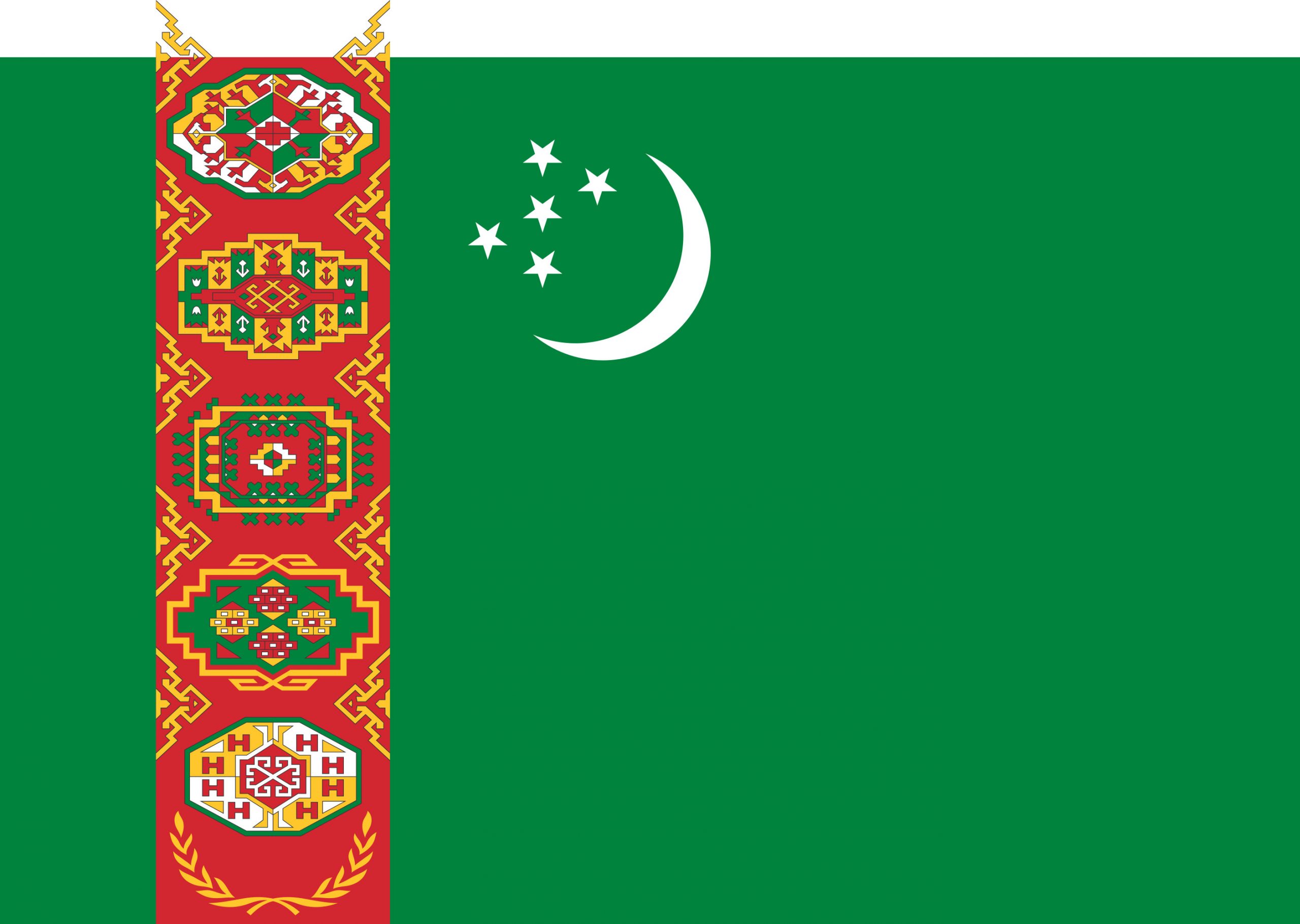 Turkmenistan Flag Colours