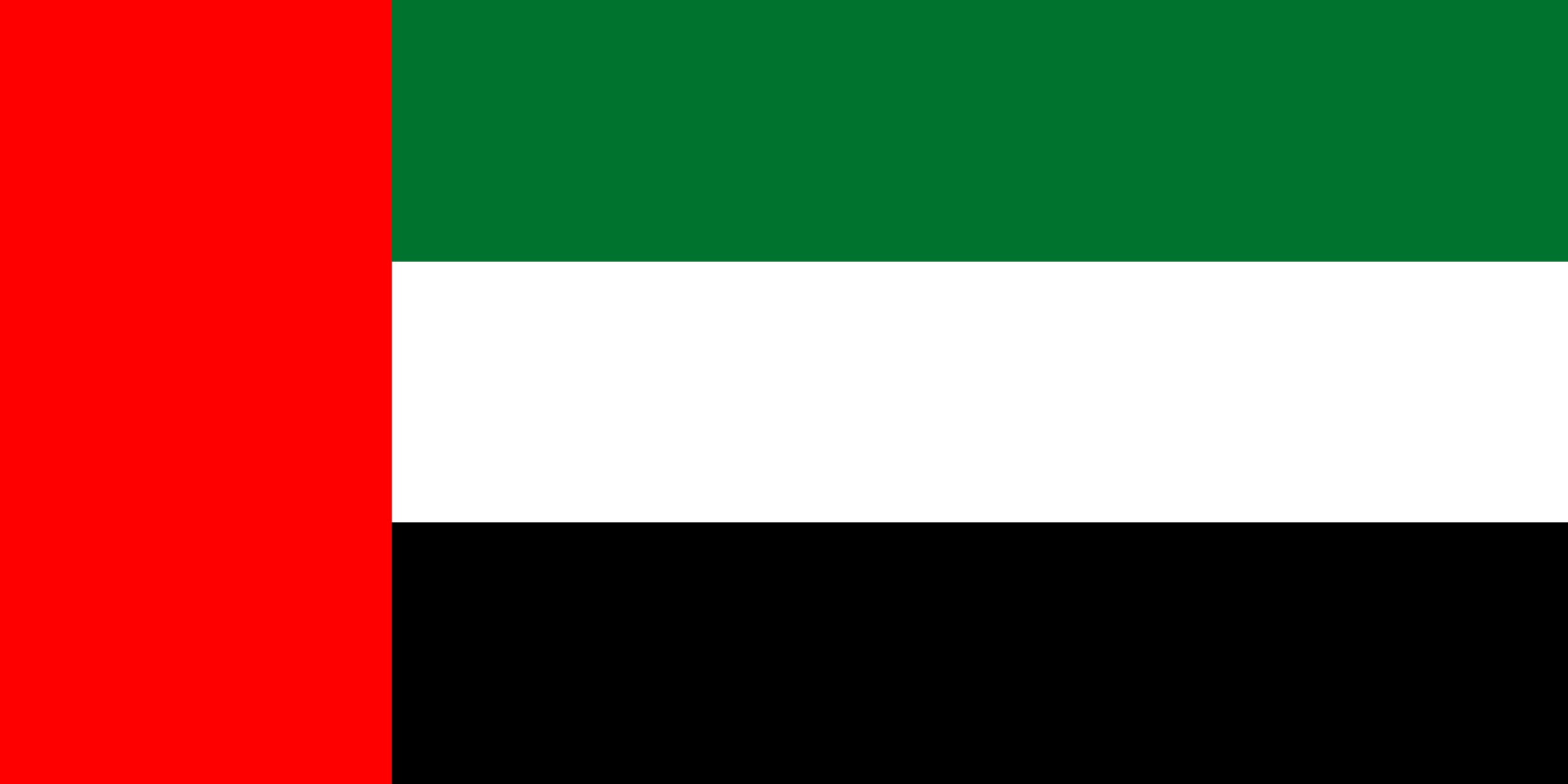 United Arab Emirates Flag Colours