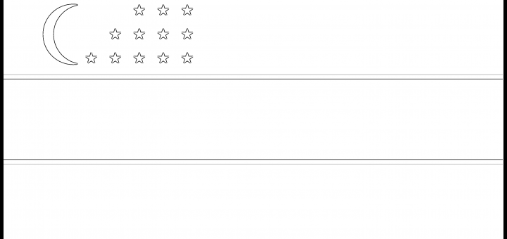 Uzbekistan Flag Colouring Page