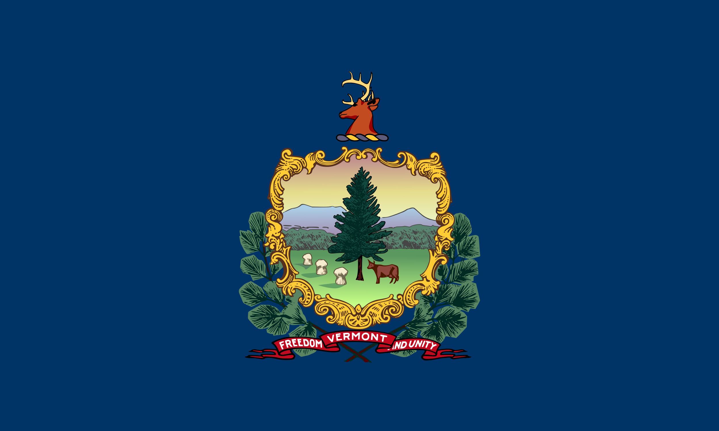 Vermont State Flag Colors - HTML HEX, RGB, HSL, CMYK, HWB and NCOL